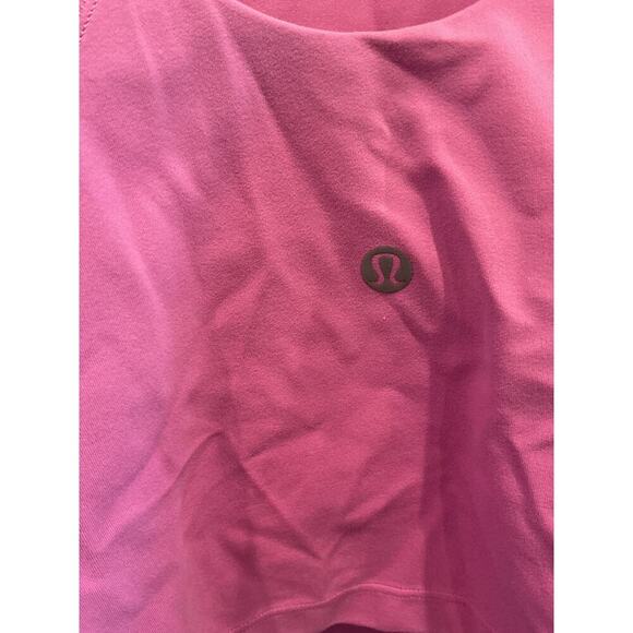 Lululemon Align Highneck Tank Top Size 6 4 Pink Athleisure Yoga Run Sports Bra - Picture 4 of 5